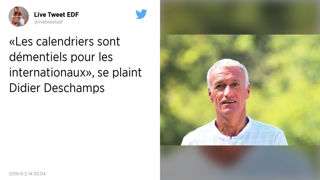 Équipe de France : Sources de blessures, Deschamps pointe du doigt les « calendriers démentiels » des joueurs