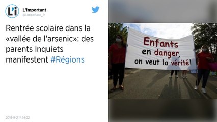 Aude : Rentrée scolaire dans la « vallée de l’arsenic » : des parents inquiets manifestent