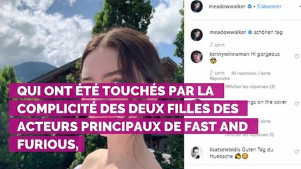 PHOTO. "Mon ange" : les filles de Paul Walker et Vin Diesel se réunissent sur Instagram