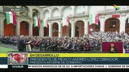 Ofrece presidente de México informe de gobierno