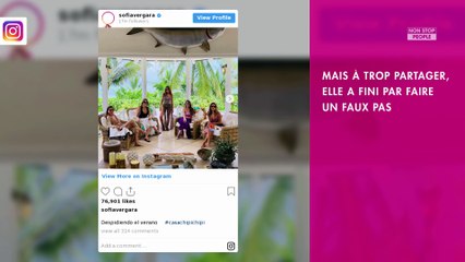 Sofia Vergara en vacances aux Caraïbes : ce détail qui choque les internautes