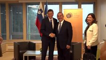 Dışişleri Bakanı Çavuşoğlu, Slovenya Cumhurbaşkanı Pahor ile görüştü