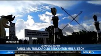 Persiapan Kantor Kapolri dan Panglima TNI di Papua