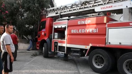 İtfaiye aracının zor anları