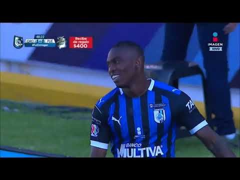 Aké Loba amenaza portería de Nicolás Vikonis | Querétaro vs Puebla