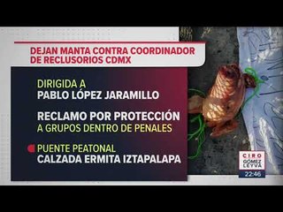 Descargar video: Usan cabeza de puerco para exigir renuncia de funcionario | Noticias con Ciro Gómez Leyva