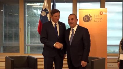 Dışişleri Bakanı Mevlüt Çavuşoğlu, Slovenya'da temaslarda bulundu