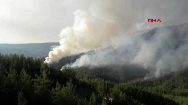Antalya kaş'ta orman yangını-1
