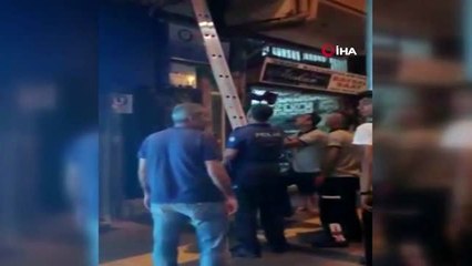 Annesinin işhanında unuttuğu bebeği itfaiye kurtardı