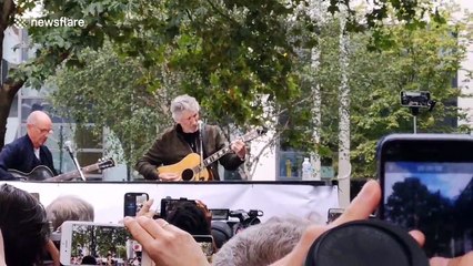 Pink Floyd's Roger Waters performs at benefit for Julian Assange in London