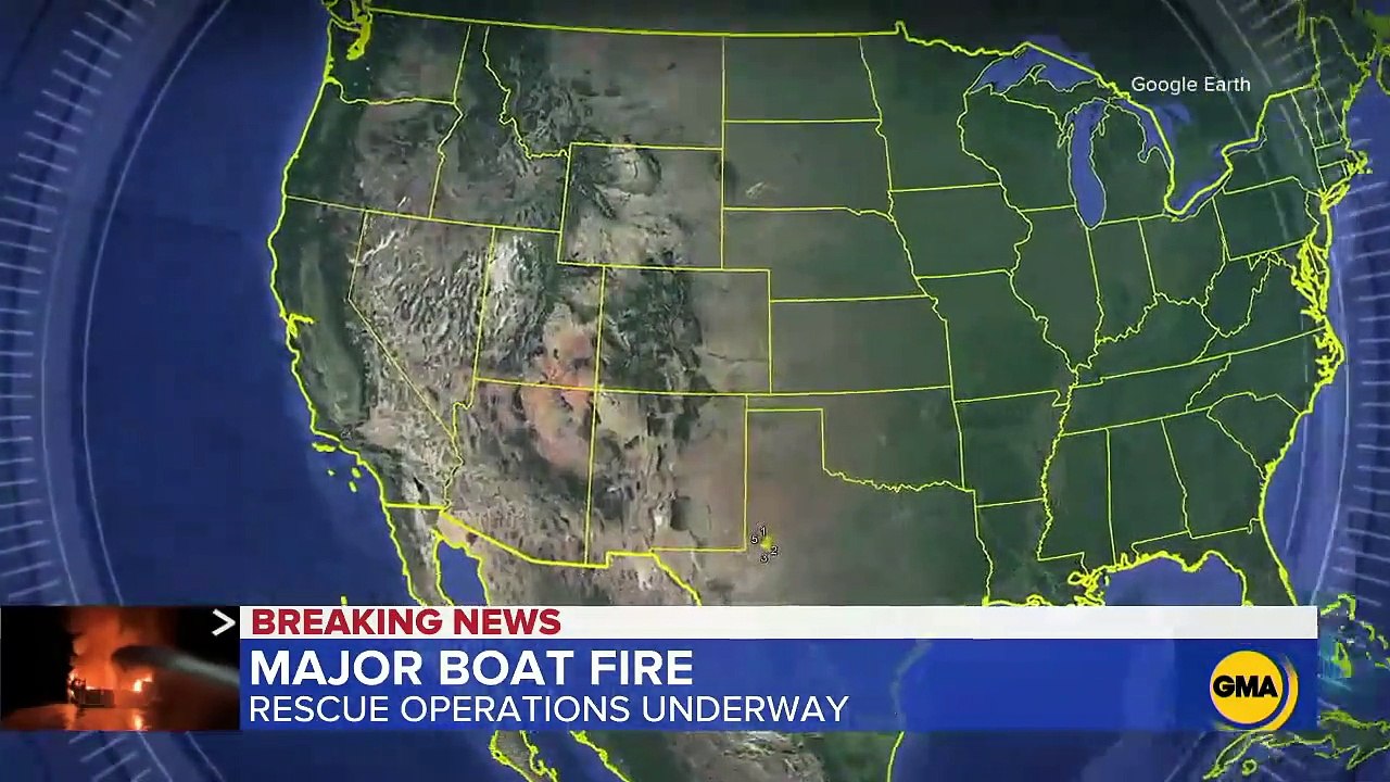 30 people missing after boat catches fire - ABC News