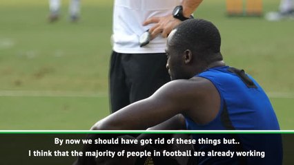 Download Video: People are working to tackle racism - Mancini after Lukaku chants