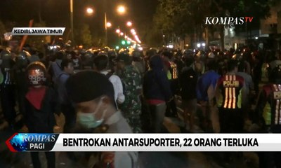 Descargar video: Suporter Persik Kediri dan PSIM Yogyakarta Bentrok, 22 Orang Terluka