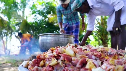 Download Video: Country Chicken Gravy - Nattu Kozhi Kulambu - Cooking Traditional Village Country Chicken Recipe - Copy