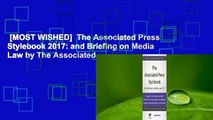 [MOST WISHED]  The Associated Press Stylebook 2017: and Briefing on Media Law by The Associated