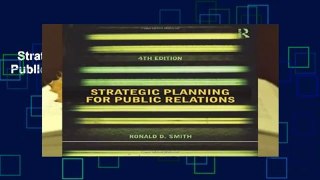 Strategic Planning for Public Relations  For Kindle