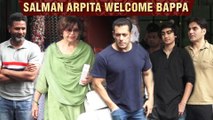 Salman, Helen, Salim Khan, Arbaaz With Girlfriend Arrive At Arpita Khan's Ganpati Cebration 2019