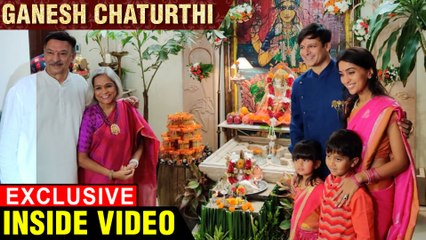 Inside Video Of Vivek Oberoi's GRAND Ganpati Pooja With Family | EXCLUSIVE