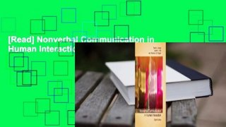 [Read] Nonverbal Communication in Human Interaction  For Kindle