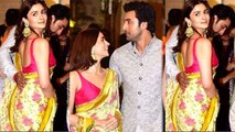 Alia Bhatt & Ranbir Kapoor attend Ganpati Puja at Ambani house together; Watch video | FilmiBeat