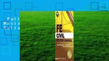Full version  FE Civil Review Manual  Best Sellers Rank : #2