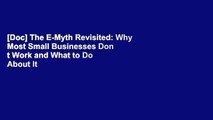 [Doc] The E-Myth Revisited: Why Most Small Businesses Don t Work and What to Do About It