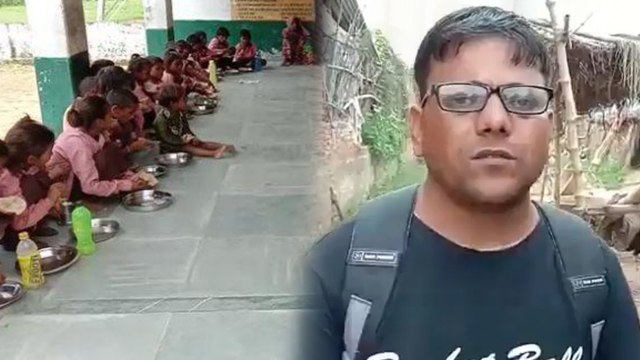 मिड-डे-मील में नमक-रोटी परोसने का वीडियो बनाने वाले पत्रकार पर FIR दर्ज