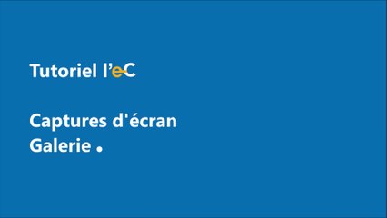 Capture d'écran - Galerie