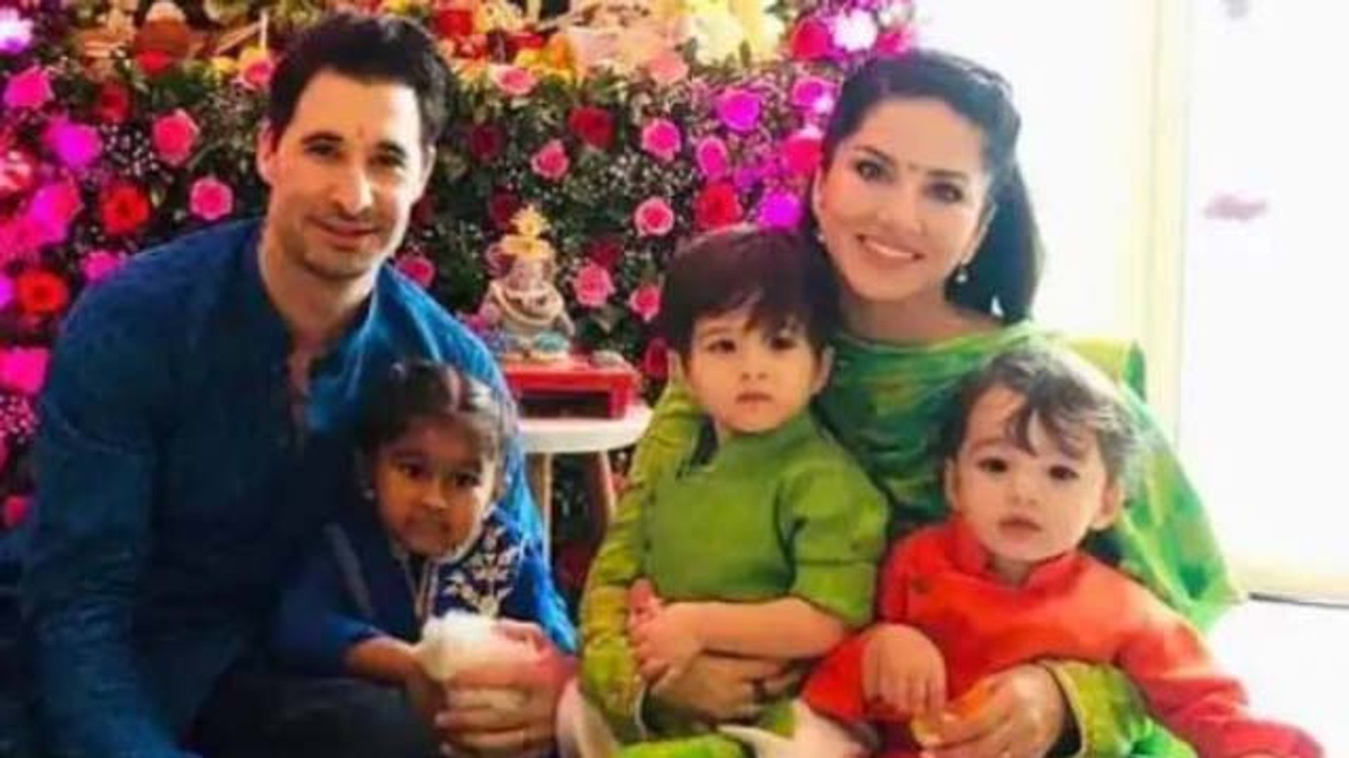 Sunny Leone celebrates Ganpati puja with kids & husband; Check out |  FilmiBeat - video Dailymotion
