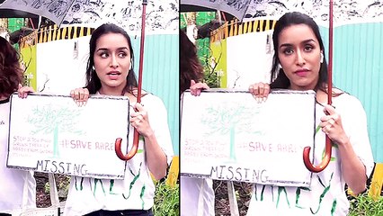 Brave Shraddha Kapoor Protest To Save Mumbai's Aarey Forest | WATCH VIDEOtln