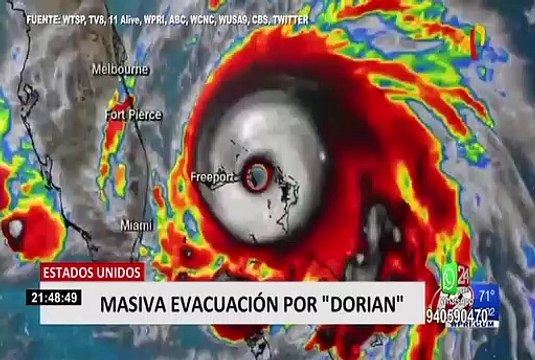 EEUU: masivas evacuaciones en Florida por la llegada de Dorian