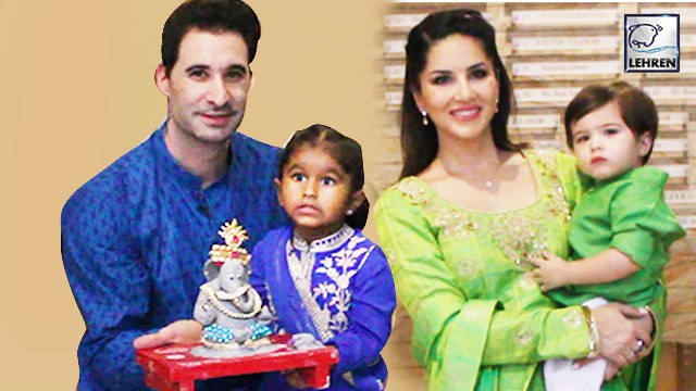 Sunny Leone Welcomes Lord Ganesha