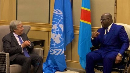 U.N. chief meets DRC president: Ebola, MONUSCO top agenda