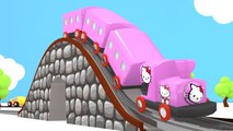 Hello Kity Toy Train - Train Videos - Cars for Kids - Train Cartoon for Children - Choo Choo Kids