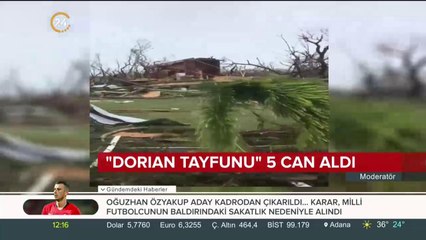 Dorian tayfunu 5 can aldı
