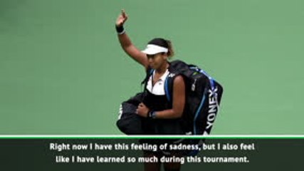 Osaka hopes to keep growing after loss