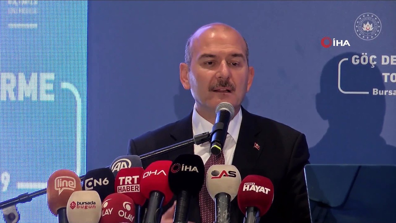 Süleyman Soylu:  'Kandil'in atadığı, eş başkan dedikleri kayyumlara, terörist cenazelerine gidip gözyaşı dökenlere, Türk bayrağına tahammül edemeyenlere karşı duruşumuz nettir'
