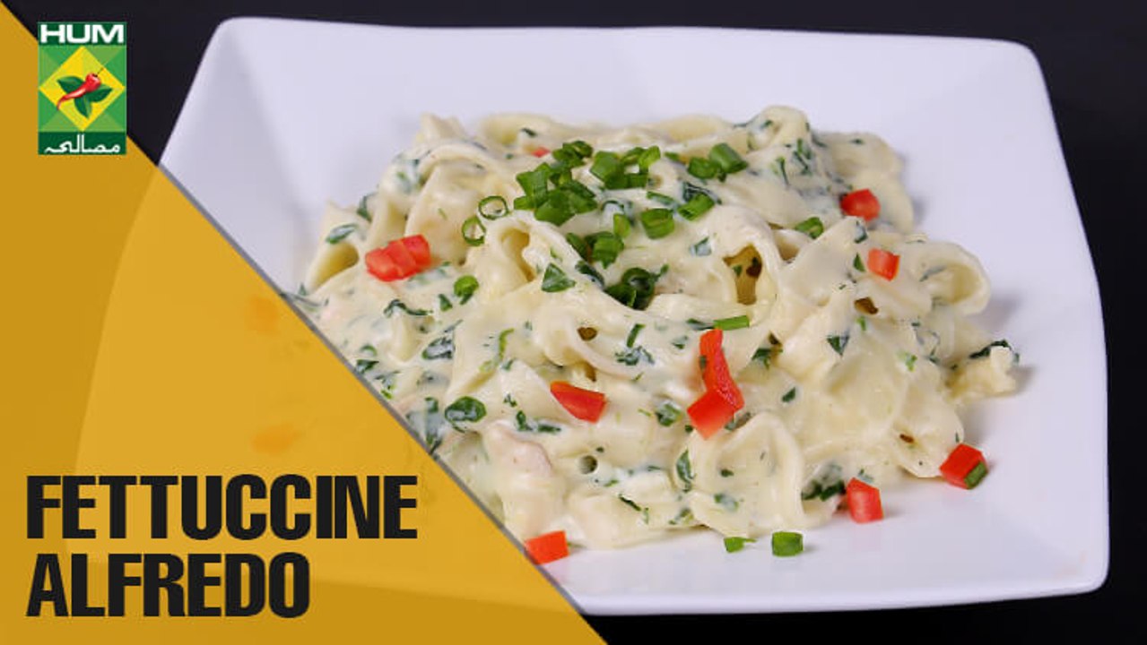 Easy homemade Fettuccine Alfredo | Flame On Hai | Masala TV Show