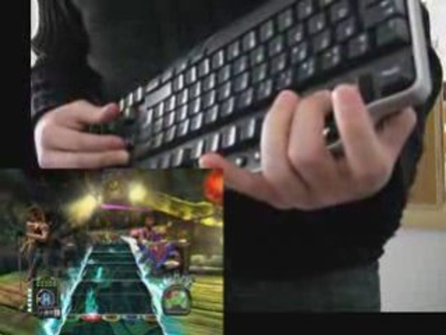 Guitar Hero III au clavier ! (noob) - Vidéo Dailymotion