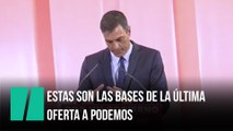 Esta es la oferta de Sánchez a Unidas Podemos