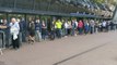 Pete Winkelman with Dons fans buying Liverpool tickets