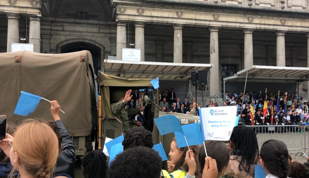 Les 75 ans de la Libération commémorés à la Colonne du Congrès à Bruxelles
