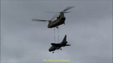 A-7K Corsair II Sling Load via Chinook