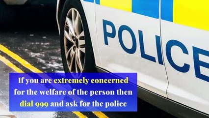 Missing people - What to do if someone you know is missing
