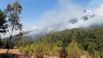 Marmaris'te Orman Yangını, Bölgeye Takviye Helikopterler İstendi