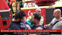 İstanbul-şişli'de yangın, mahsur kalanları itfaiye ekipleri kurtardı