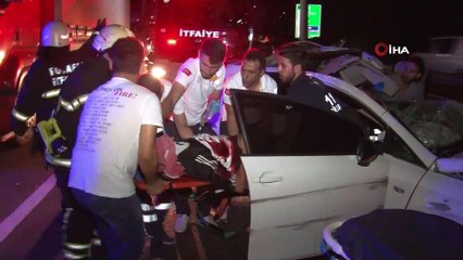 TEM'de makas atarken tıra çarpan otomobilin sürücüsü hayatını kaybetti