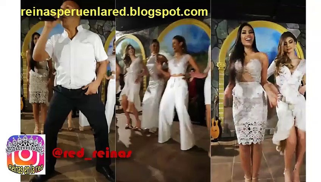 #MissPeru #einadereinas Participantes de reina de reinas 2019 bailan festejo en Ica 03.09.2019