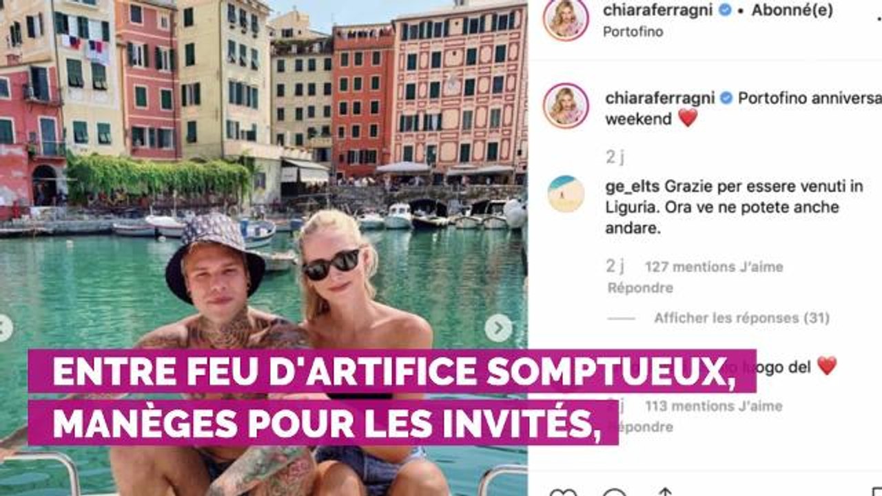 PHOTOS. Chiara Ferragni et Fedez : découvrez toutes les images de leur anniversaire de mariage