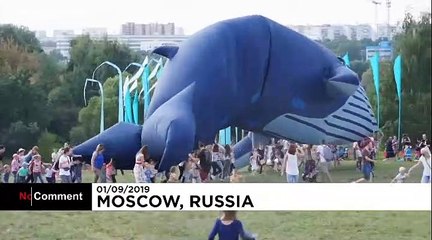 Rusya'da düzenlenen uçurtma festivaline büyük ilgi